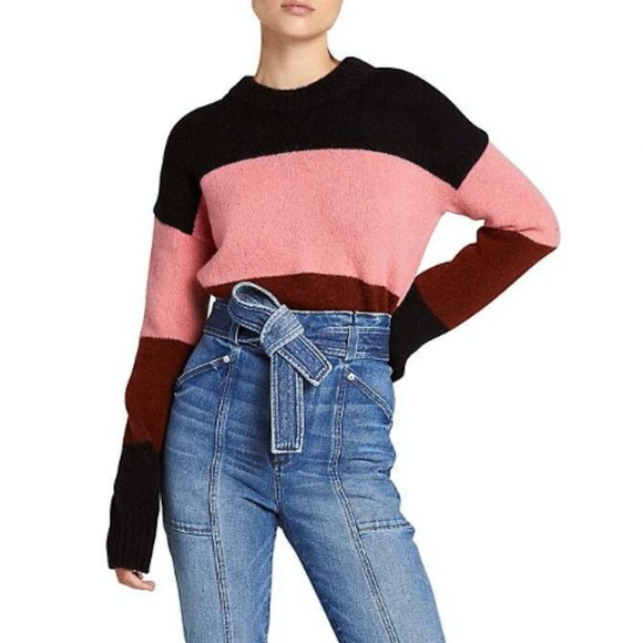 A.L.C. Morrison Alpaca-Blend Color-Block Sweater - Picture 4 of 15